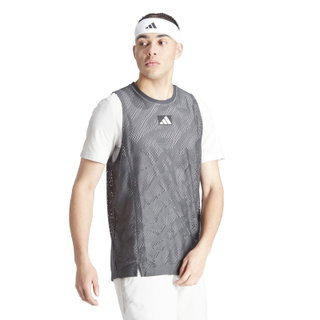 adidas Tennis-Tshirt Melbourne Pro Layering Aeroraeady carbongrau Herren