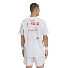 adidas Tennis Tshirt Category Graphic (Baumwollmix) weiss Herren