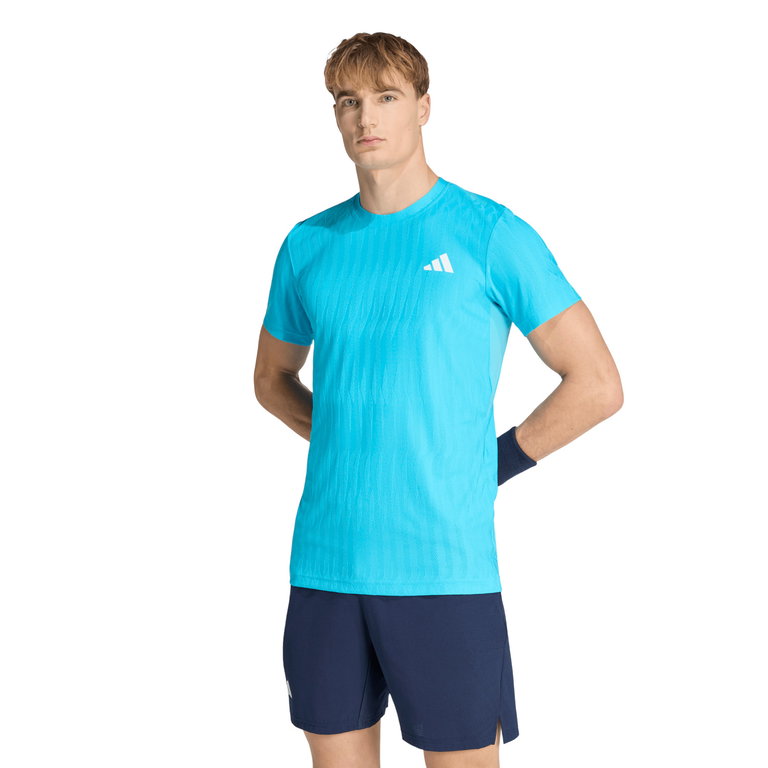 adidas Koszulka tenisowa Climacool+ Airchill Freelift (wąska, optymalna swoboda ruchów) 2026 jasnoniebieska Mężczyźni