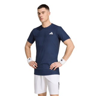 adidas Koszulka tenisowa Climacool+ Airchill Freelift (wąska, optymalna swoboda ruchów) 2026 granatowa męska