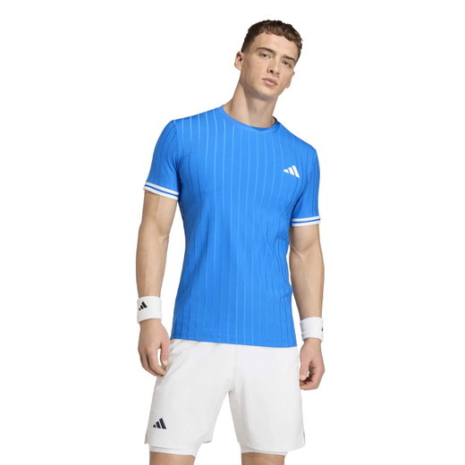 adidas Tennis T-shirt Climacool Freelift Pro (slim fit, optimal freedom of movement) blue men's