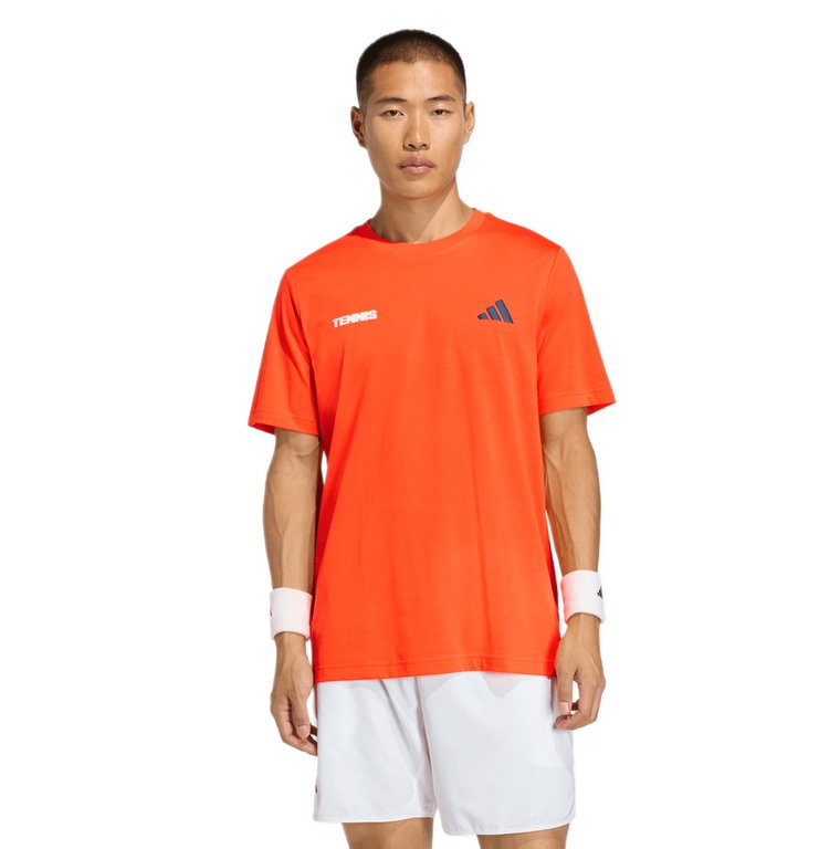 adidas Tennis Tshirt Hot Egg Graphic (Baumwollmix) orange Herren