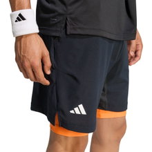 adidas Tennishose Climacool Short 2in1 (Short+Tight) 2026 schwarz/orange Herren