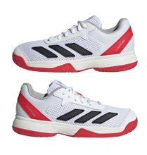 adidas Courtflash Allcourt 2025 tennis shoes white/red boys