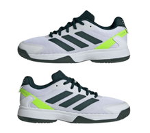 adidas tennis shoes Ubersonic Allcourt 2025 white/dark green children