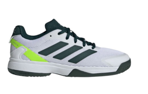 adidas Tennisschuhe Ubersonic Allcourt 2025 weiss/dunkelgrün Kinder