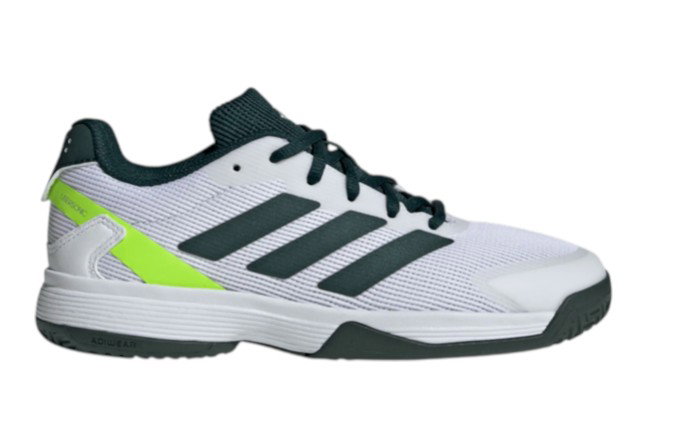 adidas Tennisschuhe Ubersonic Allcourt 2025 weiss/dunkelgrün Kinder