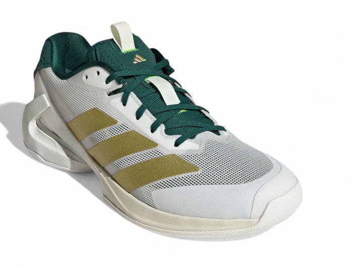 adidas Tennisschuhe adizero Ubersonic 5 Allcourt/Leichtigkeit weiss/grün/gold Herren