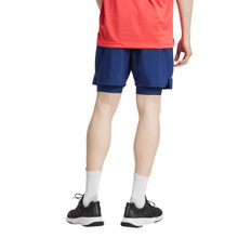 adidas Club Climacool 2in1 Tennis Shorts (Short+Tight) dark blue Men's