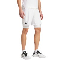 adidas Pro Aeroready 2in1 Tennis Shorts (Short+Tight) white Men's