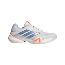 adidas Barricade 14 Allcourt Tennis Shoes (Stability) 2026 white/blue/orange ladies