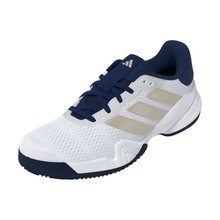 adidas tennis shoes Barricade Allcourt 2026 white/navy blue children