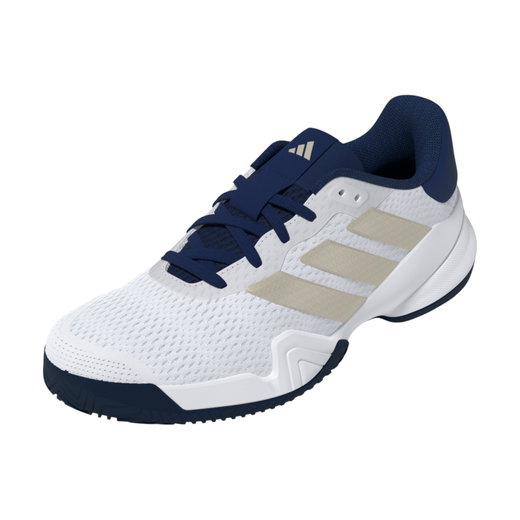 adidas tennis shoes Barricade Allcourt 2026 white/navy blue children
