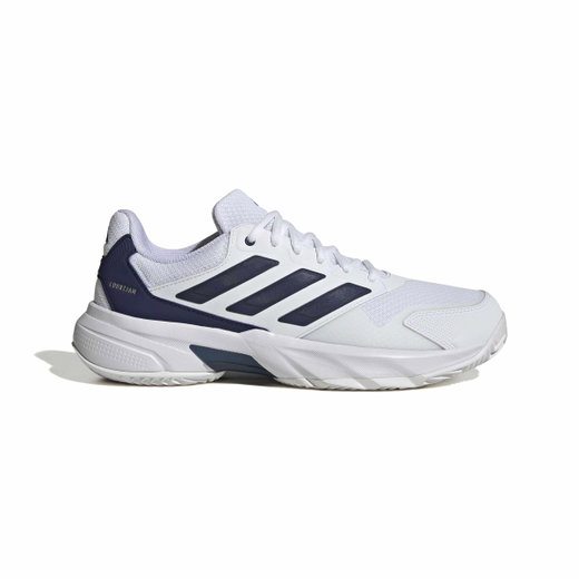 adidas Tennisschuhe CourtJam Control 3 Clay/Sandplatz 2026 weiss/dunkelblau Herren