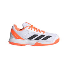 adidas buty tenisowe Courtflash Allcourt białe/pomarańczowe dla dzieci