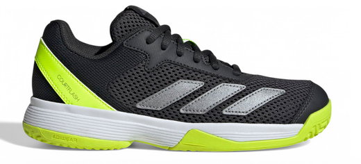 adidas Tennisschuhe Courtflash Allcourt 2025 carbongrau/lime Jungen
