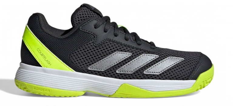 adidas Tennisschuhe Courtflash Allcourt 2025 carbongrau/lime Jungen