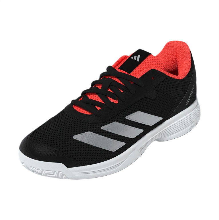 adidas buty tenisowe Courtflash Allcourt 2025 czarne/czerwone dziecięce