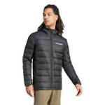 adidas Daunenjacke Terrex Multi Light Hooded (warm, wasserabweisend) schwarz Herren