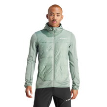 adidas Hybridowa kurtka Terrex Multi Hybrid Insulated (oddychająca) jasna zieleń męska