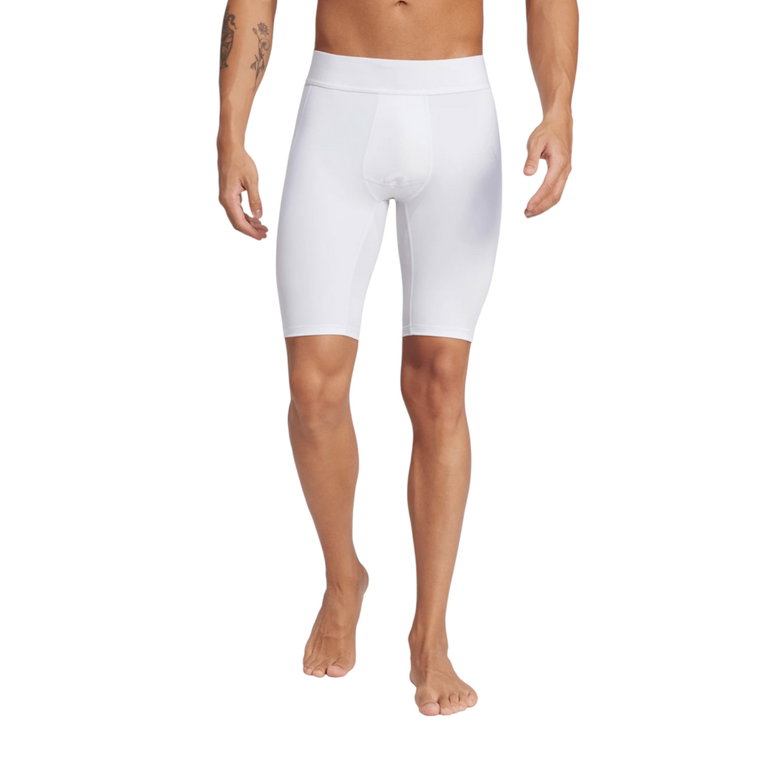 adidas Sport-Tight Techfit (elastischer Bund) kurz weiss Herren