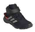 adidas Trail-Laufschuhe Fortatrail EL (Freizeit, All Terrain, Klettverschluss) schwarz/silber/rot Kinder
