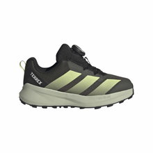 adidas Buty do biegania w terenie Terrex Agravic Boa 2026 (system sznurowania BOA) czarne/lime zielone dziecięce