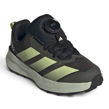 adidas Buty do biegania w terenie Terrex Agravic Boa 2026 (system sznurowania BOA) czarne/lime zielone dziecięce