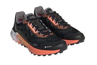 adidas Trail Running Shoes Terrex Agravic Flow 2.0 GTX (waterproof) black/orange ladies