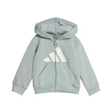 adidas Essentials Tracksuit (Cotton Blend) green/grey toddlers