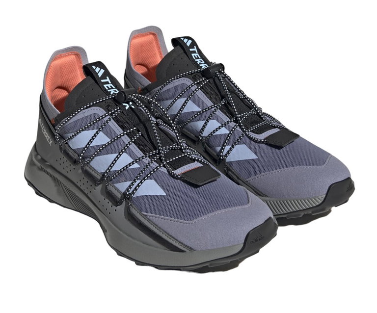 adidas Alltag-Travelschuhe Terrex Voyager 21 (Schnürsystem mit Gummizug) silber/blau Herren