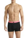 adidas Unterwäsche Boxershorts Trunk Climacool Active Micro Flex Eco schwarz/pink/beige/grau Herren - 3 Stück