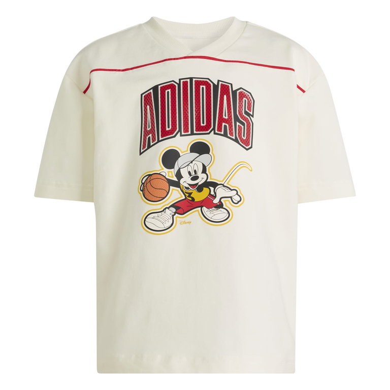 adidas Freizeit-Tshirt Disney Micky Maus Tee (Baumwolle) beige Kinder