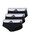 adidas Unterwäsche Slip Brief Active Flex Cotton - schwarz/weiss - 3 Stück