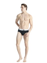 adidas Underwear Slip Brief Active Flex Cotton - black/white - 3 pieces