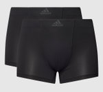 adidas Unterwäsche Boxershorts Trunk mit Logo-Print schwarz - 2 Stück