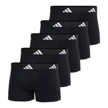 adidas Unterwäsche Boxershorts Trunk Active Flex Cotton schwarz/schwarz - 5 Stück