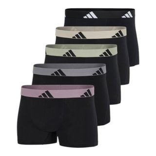 adidas Unterwäsche Boxershorts Trunk Active Flex Cotton schwarz/bunt - 5 Stück