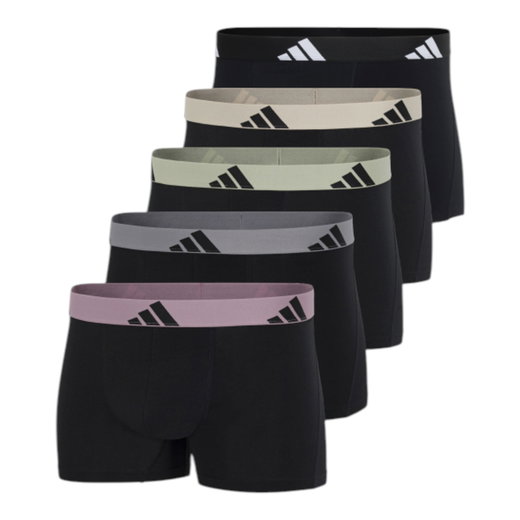 adidas underwear boxershorts trunk active flex cotton black/multicoloured - 5 pieces