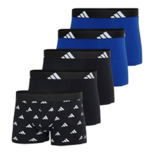 adidas underwear boxershorts trunk active flex cotton black/blue - 5 pieces