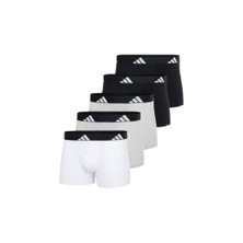adidas bielizna bokserki Trunk Active Flex Cotton czarny/szary/biały - 5 sztuk