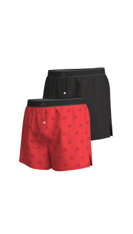 adidas Unterwäsche Boxershorts Woven rot/schwarz - 2 Stück