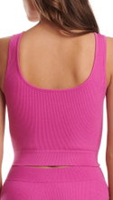 adidas Unterwäsche Crop-Top (nahtlos, Rippstruktur) pink Damen