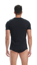 adidas Unterwäsche T-Shirt Crew Neck (95% Baumwolle) Kurzarm schwarz Herren - 2 Stück