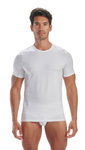 adidas Unterwäsche T-Shirt Crew Neck (95% Baumwolle) Kurzarm weiss Herren - 2 Stück