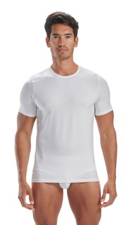 adidas Unterwäsche T-Shirt Crew Neck (95% Baumwolle) Kurzarm weiss Herren - 2 Stück