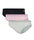 adidas Unterwäsche Slip Bikini (perfekte Passform) schwarz/grau/pink Damen - 3 Stück