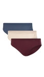 adidas Unterwäsche Slip Bikini (perfekte Passform) burgund/beige/blau Damen - 3 Stück