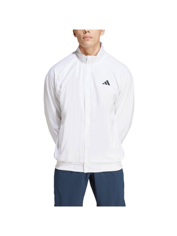 adidas Tennis-Trainingsjacke Walk On (100% Polyester) weiss Herren