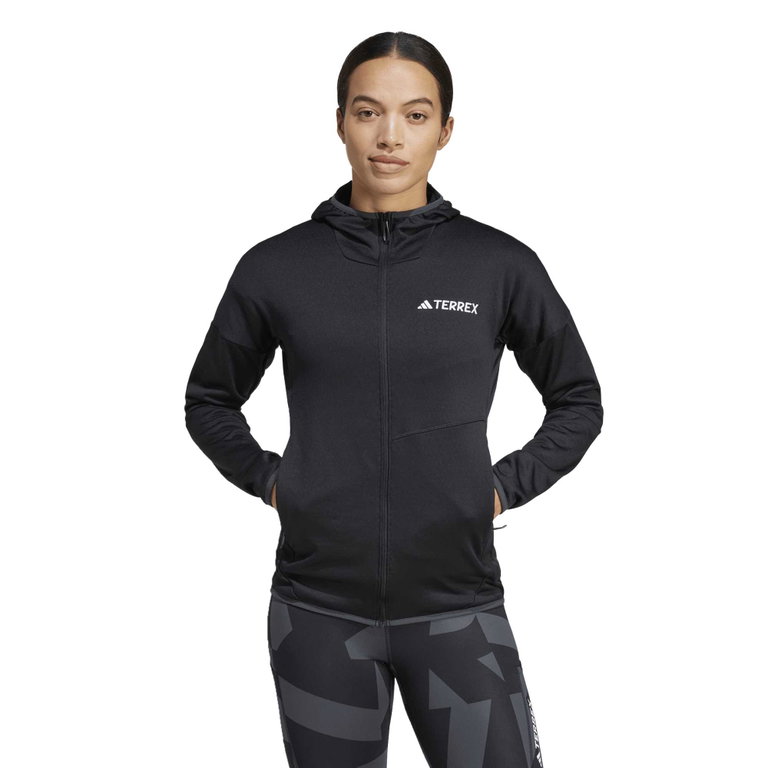 adidas Terrex Xperior Climawarm Light Fleece Hiking Jacket (slim fit) black ladies